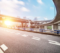 Echangeur routes ville